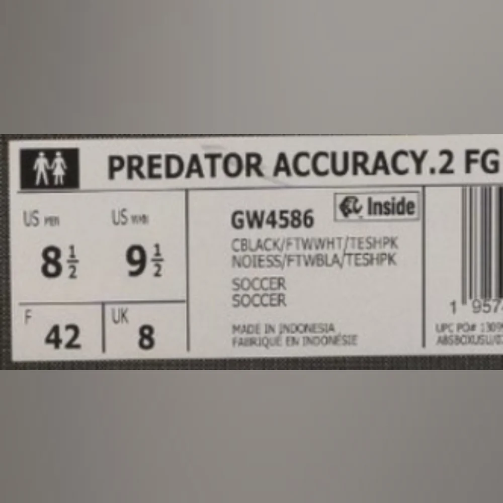 Adidas Predator Accuracy.2 FG Own Your Football Pack Soccer cleats Women's 9.5